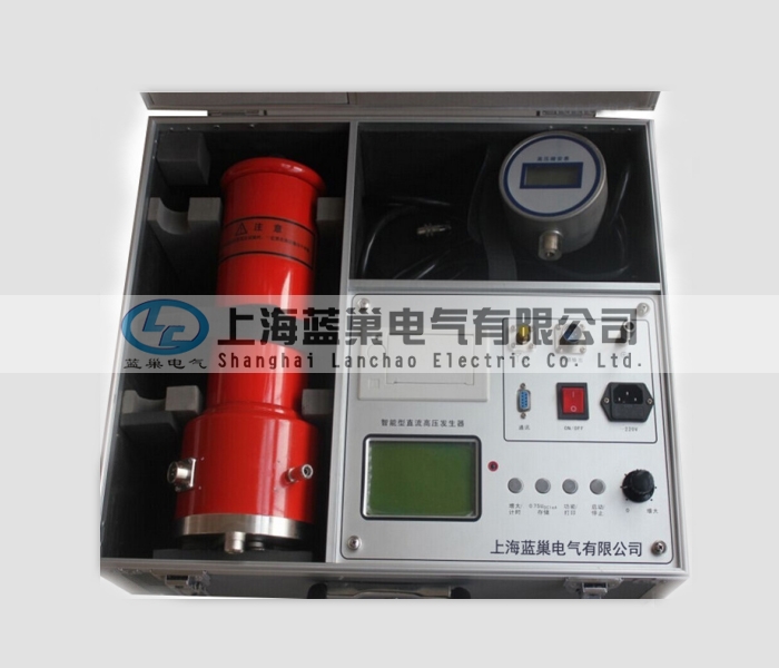 ZGF-120KV/2mA大屏智能直流高壓發(fā)生器。應用AIPWM技術，對PWM技術的不準確線性度進行了調整，使儀器精度得到了大幅度提高。并采用AI技術設定過壓保護和過流保護取代了數(shù)字撥盤開關只能設定電壓值